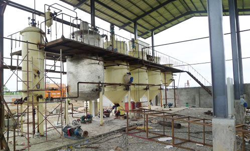 coconut oil refinery unit