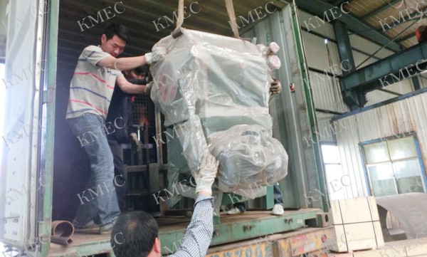 crushing machine in the pressing unit