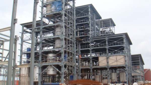 large scale fractionation process plant