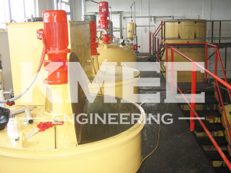 top of the soybean oil refining pots