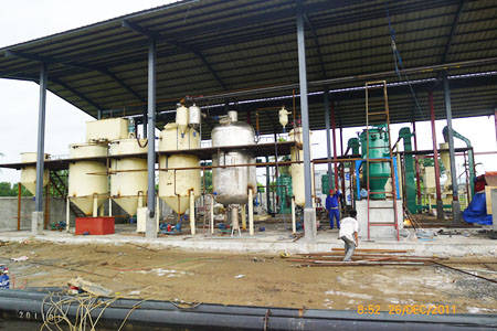 castor bean oil extraction line